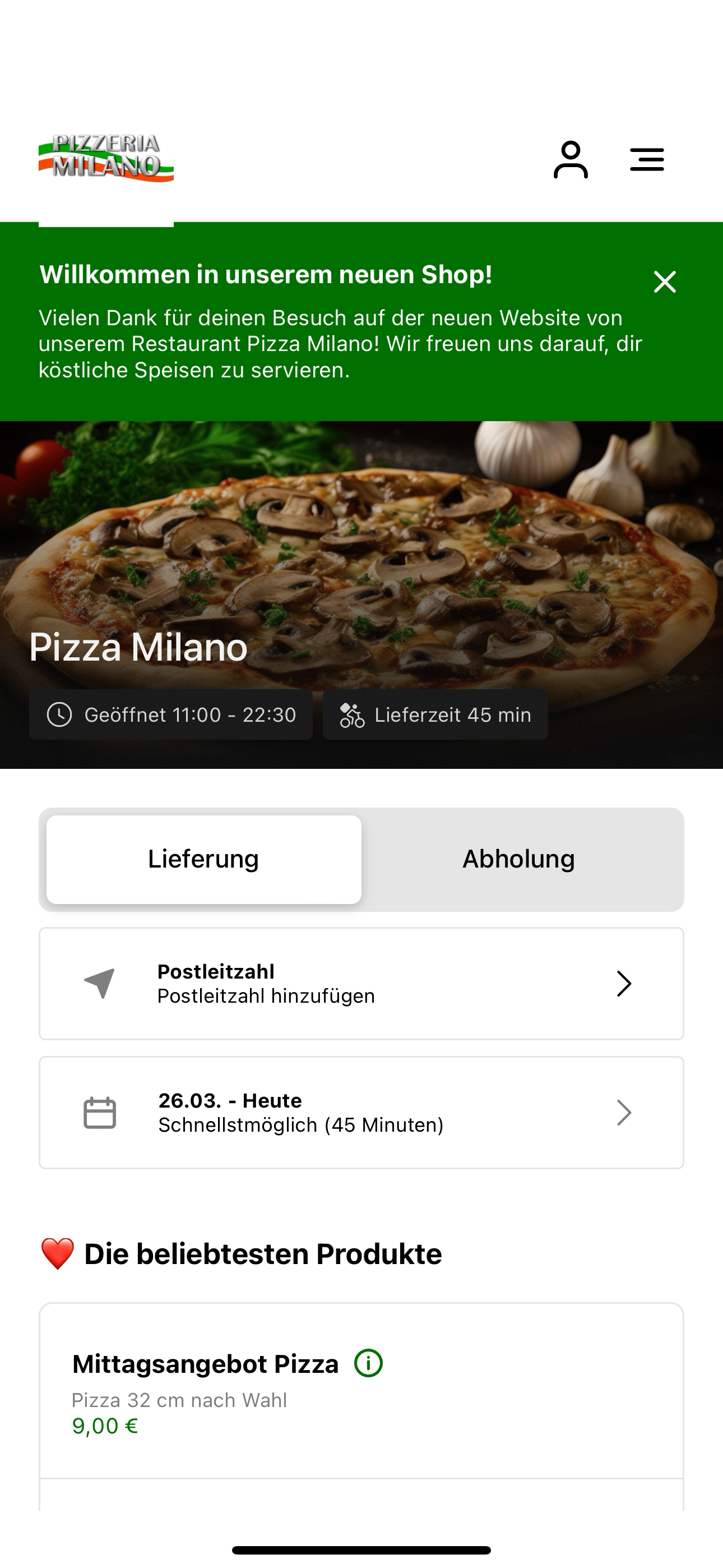 Pizza Milano Hürth