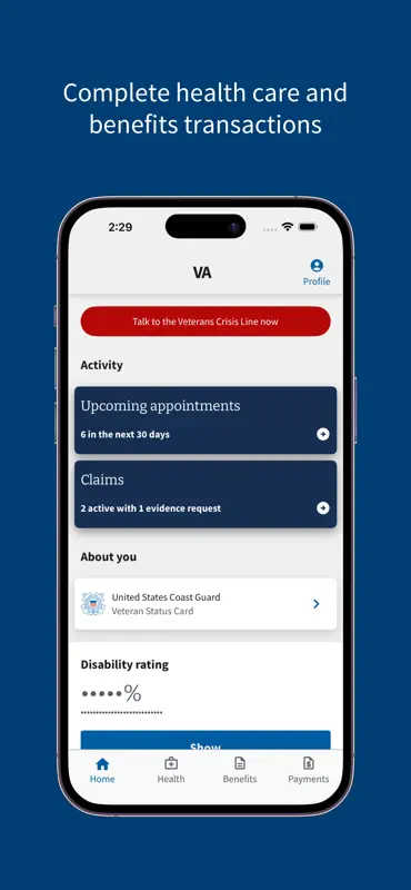 VA: Health and Benefits screenshot 1 of 9