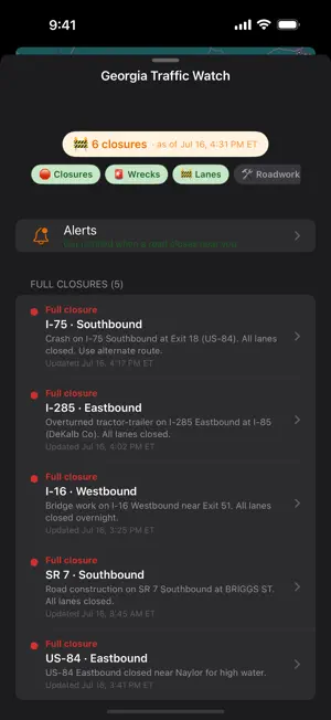 Georgia Traffic Watch screenshot 4