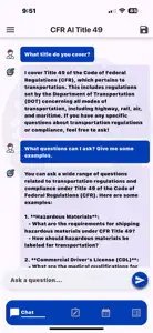 CFR AI - Title 49 screenshot #2 for iPhone