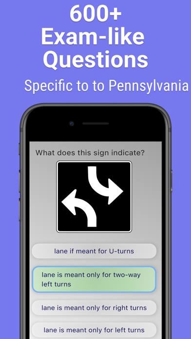 Pennsylvania DMV Test 2025 Screenshot