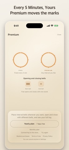 Meditation Timer - Bell & Log Screenshot 6 of 6