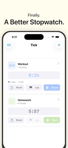 Tick Stopwatch Screenshot 1 of 5