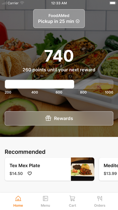 FoodAMed Vegan Restaurant iPhone screenshot 1 - Food & Drink app