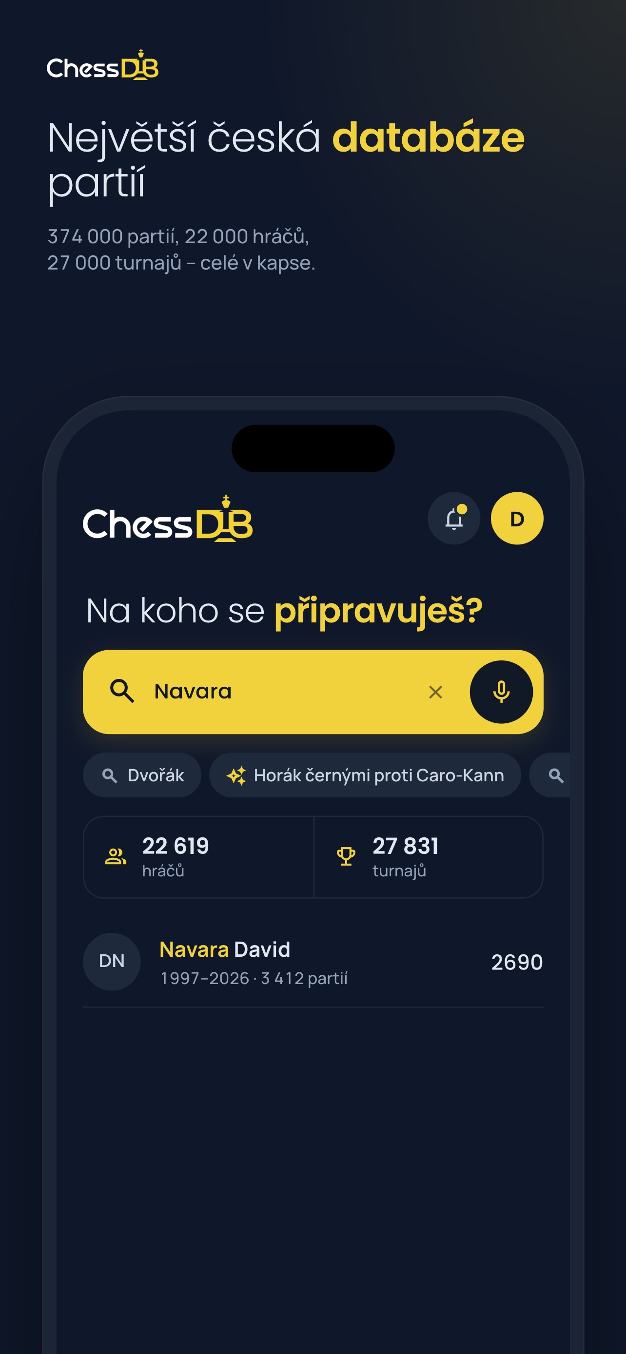Screenshot 1 of ChessDB.cz