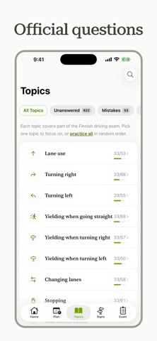 Finland Driving Theory Test iPhone screenshot
