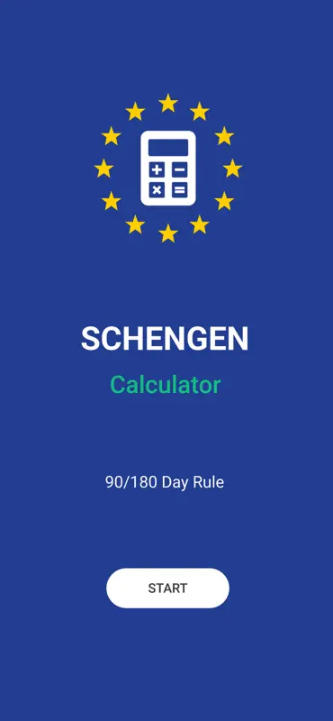 Calculadora Schengen 90/180 screenshot 1 of 3