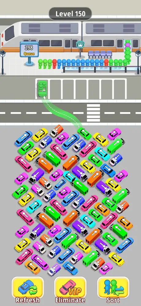 Traffic Out -バスゲーム 車の駐車場ジャムゲームアプリ screenshot 2