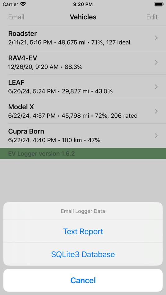 #6. EV Logger (iOS) 由: Idle Loop Software Design, LLC