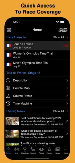 Tour Tracker Pro Cyclingのスクリーンショット（1/10）