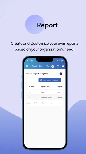 Captura de pantalla de HRBluSky User Portal en iPhone 9