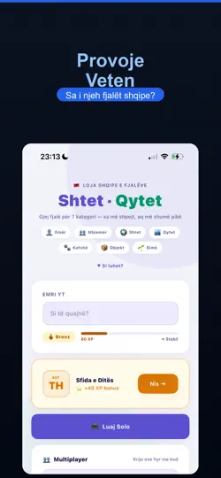 Captura de pantalla de Shtet Qytet en iPhone 1