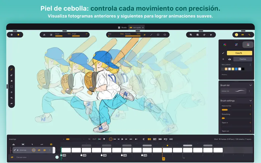 Captura de pantalla de Callipeg Studio: Animación 2D en iPhone 6
