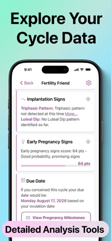 Fertility Friend FF Tracker iPhone screenshot