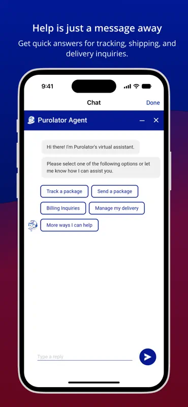 Purolator screenshot 3 of 4