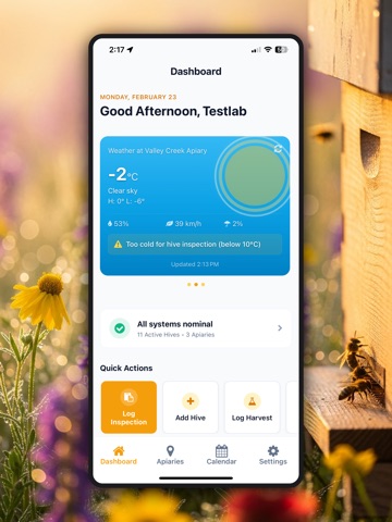 HiveSense: Smart Hive Tracker iPad screenshot