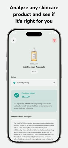 AI Skin Care Scanner: Suitone screenshot