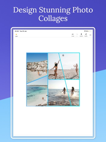 Photo & Video Collage Editor iPad screenshot