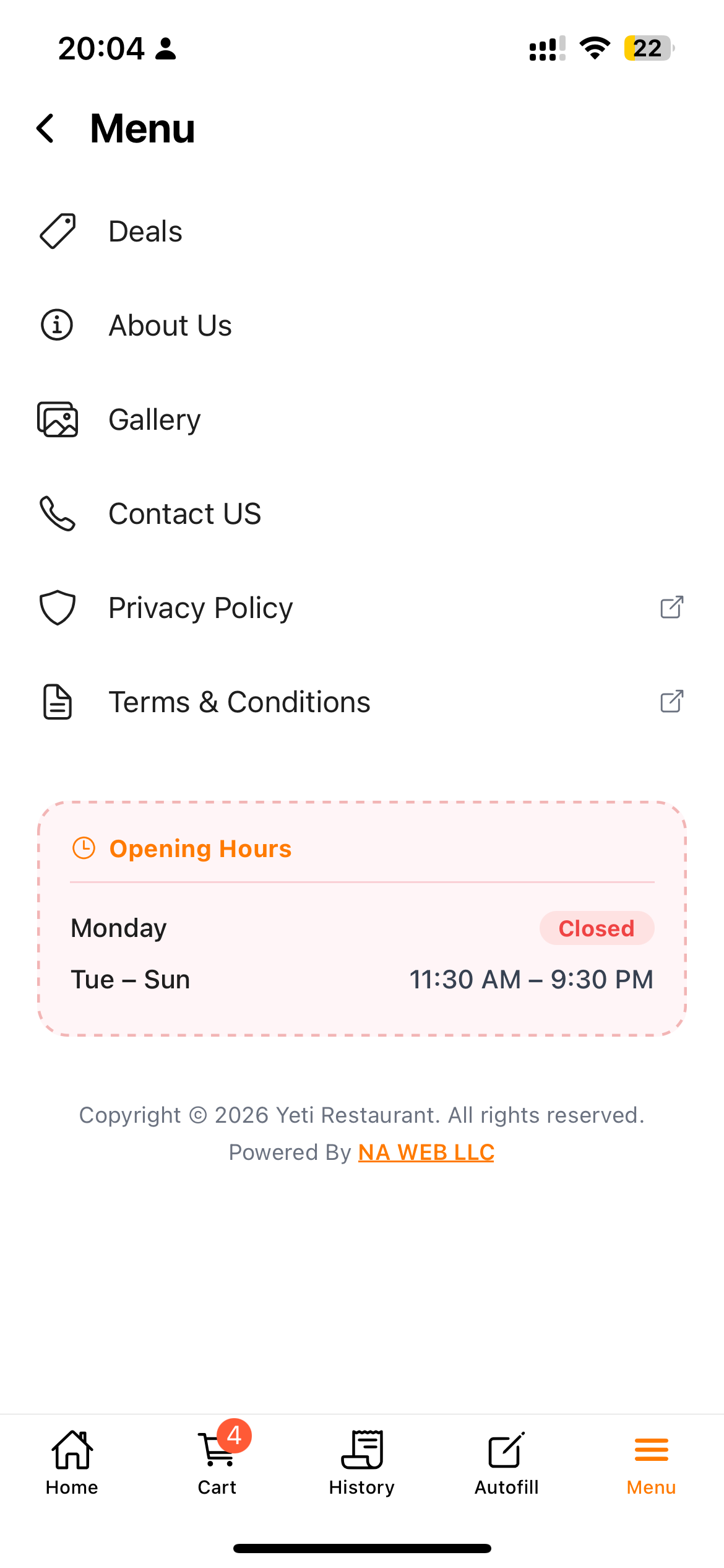 Yeti Restaurant Davis CA screenshot 6