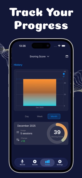 SnoreScan : Snore Score & Log Screenshot 4 of 4