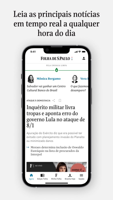 Folha de S.Paulo Screenshot