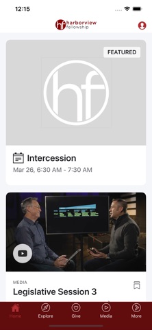 Harborview Fellowship app screenshot