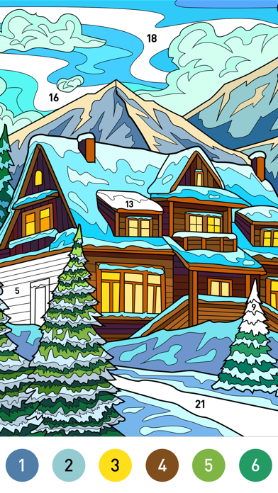 Christmas Winter Coloring Book Screenshot