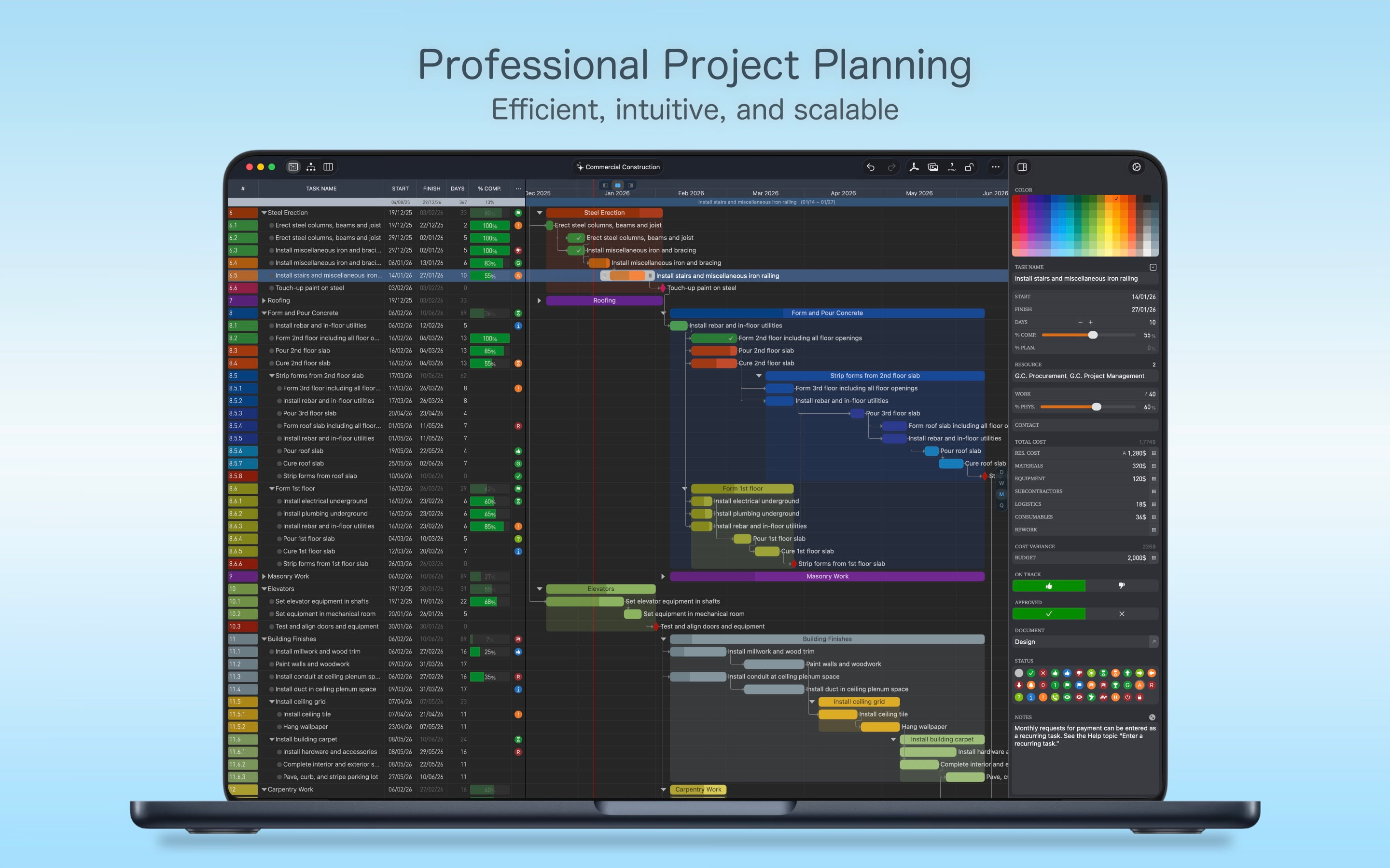 QuickPlanX: Project Gantt Plan