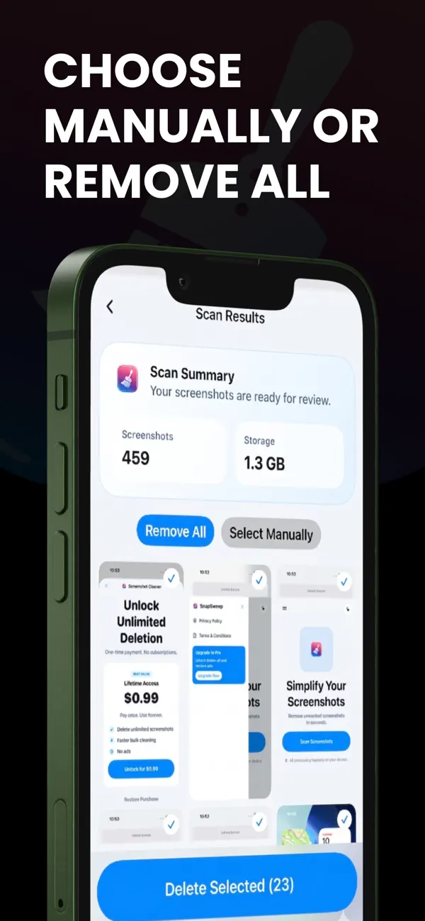 Screenshot #3 pour SnapSweep: Screenshots remover