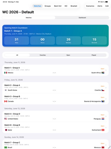 Tournament Simulator iPad screenshot