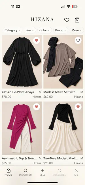 Hizana: shop modest clothing screenshot 1