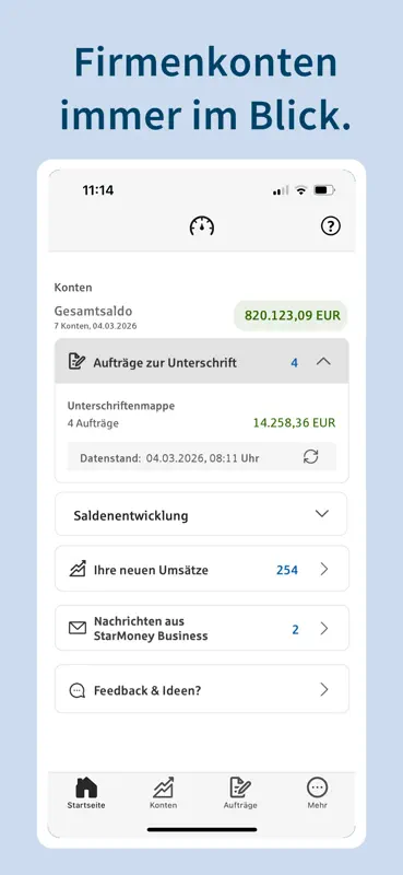 Finanzcockpit für Firmenkonten screenshot 1 of 7