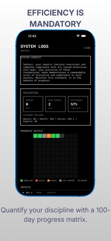 Protocol: 100 Days Life Reset iPhone screenshot