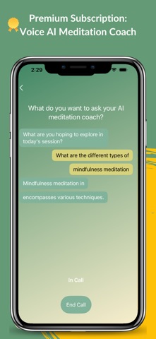 InLight Meditation AI Coach iPhone screenshot