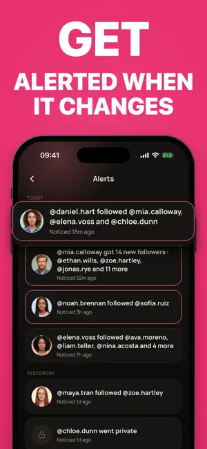 Recent Follow Tracker SpyFollr screenshot 3