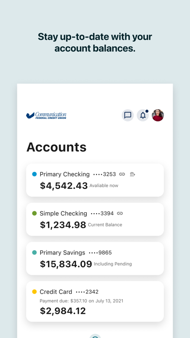CFCU Mobile iPhone screenshot 3 - Finance app