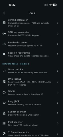 ShellPhone - SSH client Screenshot 5 of 10