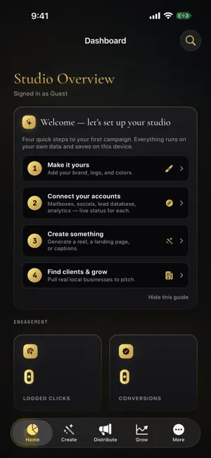 Black Label Marketing Studio screenshot 1