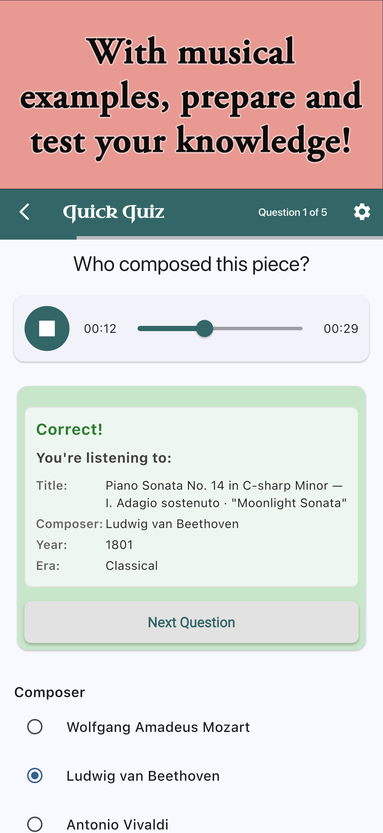 Music History Trainer screenshot 3