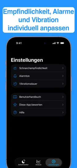 Screenshot von Schnarchalarm auf dem iPhone 4