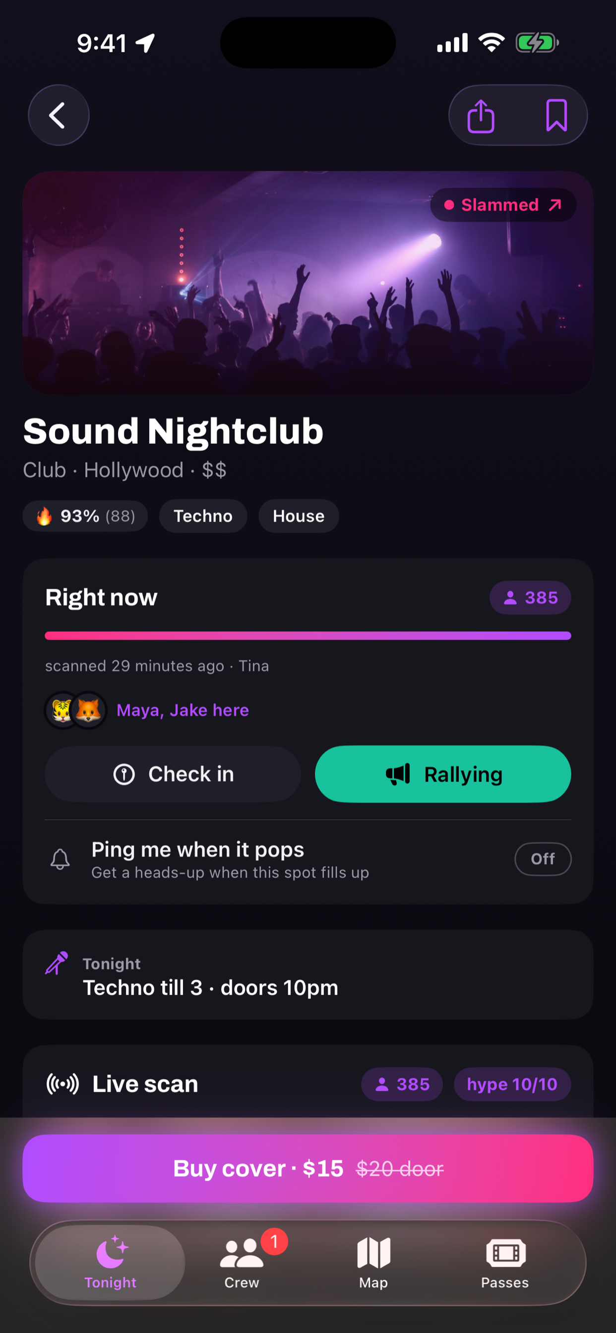 RollCall: Nightlife screenshot 2