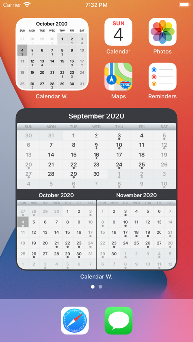 Screenshot #1 pour Widget Calendrier