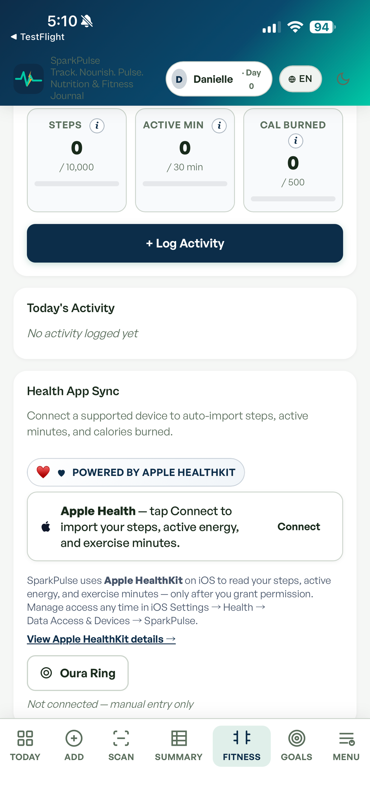 SparkPulse: AI Food & Fitness