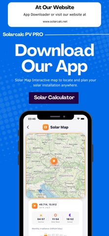 SolarCalc PV Pro+ iPhone screenshot