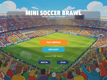Mini Soccer Brawl iPad screenshot