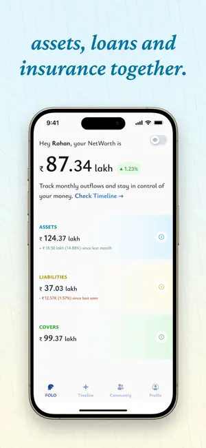 FOLO – NetWorth Tracker India screenshot 3