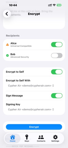 CypherAir screenshot