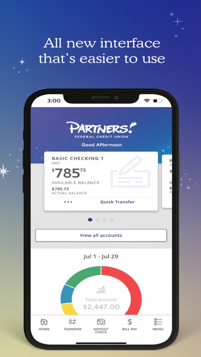 Partners FCU Mobile Banking Screenshot