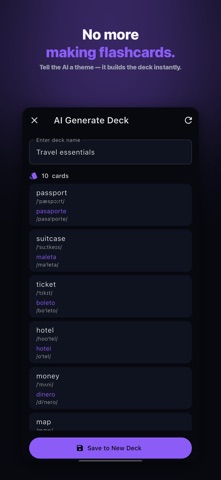 LangDict – AI Flashcards Screenshot 2 of 5