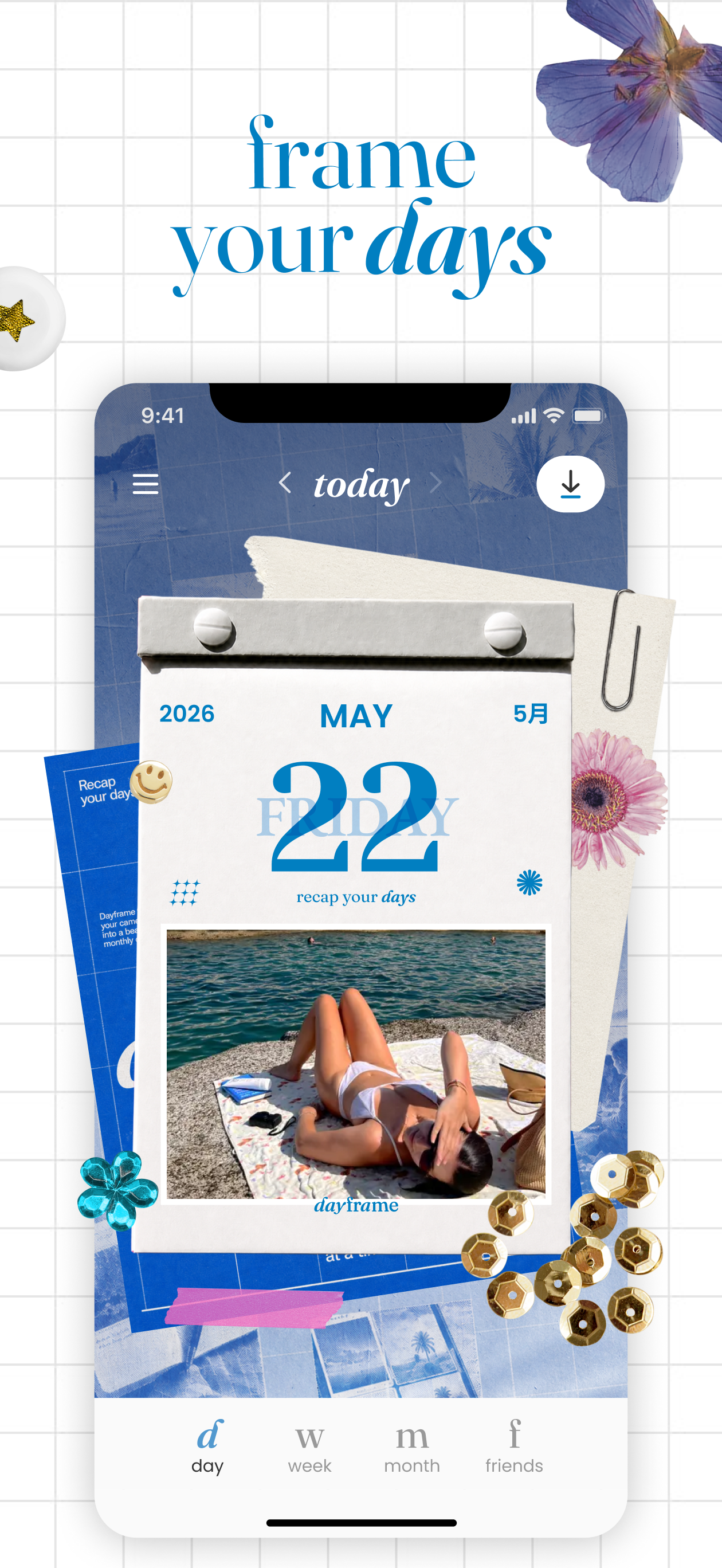 dayframe: aesthetic recaps